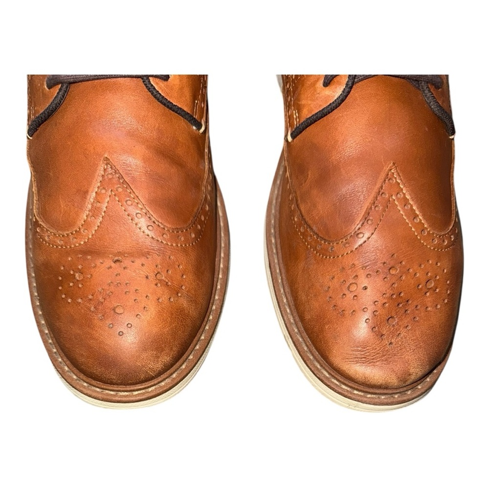 Cole Haan Men's Original Grand Wingtip Oxford Brown Leather‎ Size 12M - Picture 3 of 12